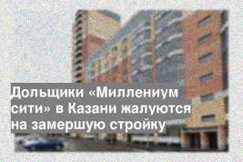 Дольщики «Миллениум сити» в Казани жалуются на замершую стройку