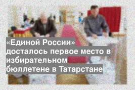 «Единой России» досталось первое место в избирательном бюллетене в Татарстане