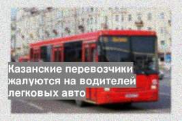 Казанские перевозчики жалуются на водителей легковых авто