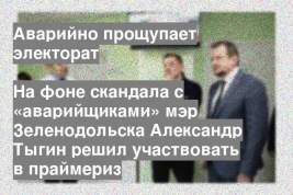 На фоне скандала с «аварийщиками» мэр Зеленодольска Александр Тыгин решил участвовать в праймериз