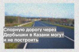 Спорную дорогу через Дербышки в Казани могут и не построить