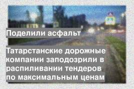 Татарстанские дорожные компании заподозрили в распиливании тендеров по максимальным ценам