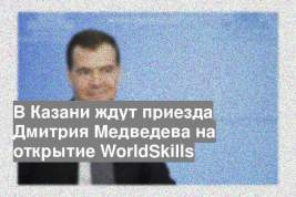 В Казани ждут приезда Дмитрия Медведева на открытие WorldSkills