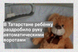 В Татарстане ребёнку раздробило руку автоматическими воротами