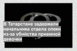 В Татарстане задержали начальника отдела опеки из-за убийства приемной девочки