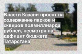 Власти Казани просят на содержание парков и скверов полмиллиарда рублей, несмотря на дефицит бюджета Татарстана