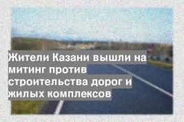 Жители Казани вышли на митинг против строительства дорог и жилых комплексов