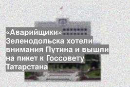 «Аварийщики» Зеленодольска хотели внимания Путина и вышли на пикет к Госсовету Татарстана