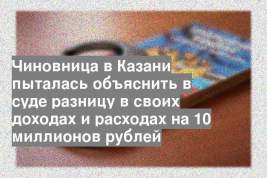 Чиновница в Казани пыталась объяснить в суде разницу в своих доходах и расходах на 10 миллионов рублей
