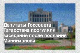 Депутаты Госсовета Татарстана прогуляли заседание после послания Минниханова