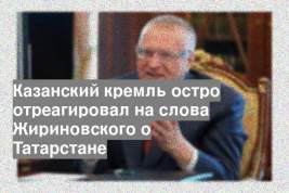 Казанский кремль остро отреагировал на слова Жириновского о Татарстане