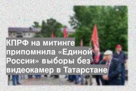 КПРФ на митинге припомнила «Единой России» выборы без видеокамер в Татарстане