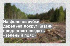 На фоне вырубки деревьев вокруг Казани предлагают создать «зеленый пояс»