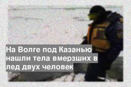 На Волге под Казанью нашли тела вмерзших в лед двух человек