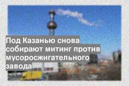 Под Казанью снова собирают митинг против мусоросжигательного завода