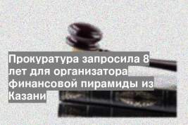 Прокуратура запросила 8 лет для организатора финансовой пирамиды из Казани