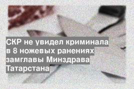 СКР не увидел криминала в 8 ножевых ранениях замглавы Минздрава Татарстана