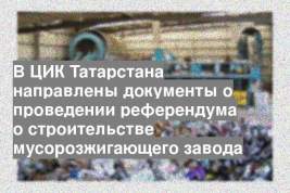 В ЦИК Татарстана направлены документы о проведении референдума о строительстве мусорозжигающего завода