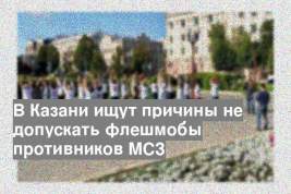 В Казани ищут причины не допускать флешмобы противников МСЗ