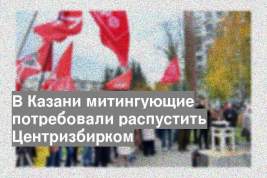 В Казани митингующие потребовали распустить Центризбирком