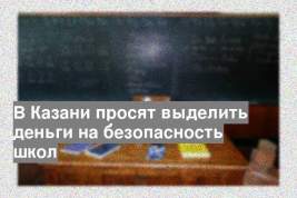 В Казани просят выделить деньги на безопасность школ