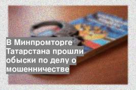 В Минпромторге Татарстана прошли обыски по делу о мошенничестве