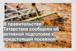 В правительстве Татарстана сообщили об активной подготовке к предстоящей посевной