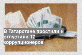 В Татарстане простили и отпустили 17 коррупционеров