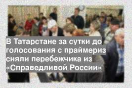В Татарстане за сутки до голосования с праймериз сняли перебежчика из «Справедливой России»