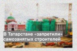В Татарстане «запретили» самозанятых строителей