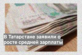 В Татарстане заявили о росте средней зарплаты