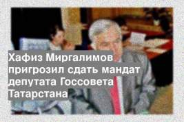 Хафиз Миргалимов пригрозил сдать мандат депутата Госсовета Татарстана