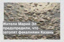 Жители Марий Эл предупредили, что затопят фекалиями Казань